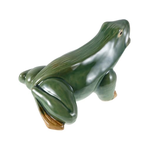 Gatuida Realistische Froschfigur Keramik mit Wasserfunktion für Teich und Gartenlandschaften Maße von Gatuida