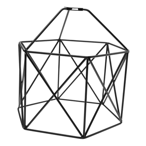 Gatuida Retro Eisenkunst Lampenschirm Sechseckig Hohles Design Langlebige Deckenleuchte Abdeckung Industrieller Stil Geeignet für Wand und Stehlampen Kreative DIY Beleuchtung für von Gatuida