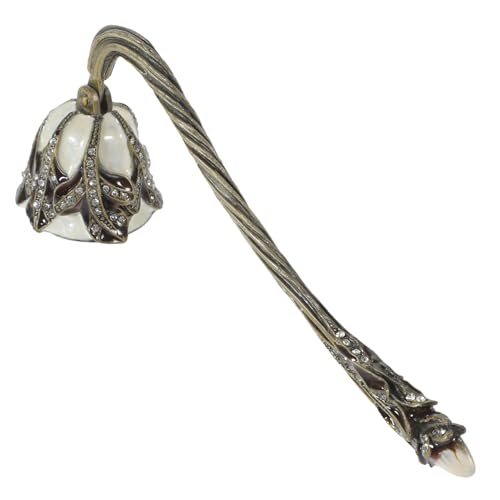 Gatuida Retro Kerzenlöscher mit Langem Griff Verzierte Tulpenform mit Strass Sicherer Dochtflammenlöscher für Duftkerzen Aromatherapie und Teelichter Bequemes Accessoire für Gatuida Retro Kerzenlöscher mit Langem Griff Verzierte Tulpenform mit Strass Sicherer Dochtflammenlöscher für Duftkerzen Aromatherapie und Teelichter Bequemes Accessoire für von Gatuida
