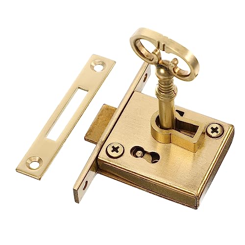 Gatuida Retro Mailbox Lock Reinem Kupfer Diebstahlsschutz Einsteckschloss für Möbel und Schränke Einfache Installation Langlebiges Design von Gatuida