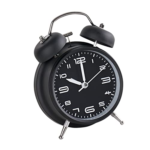 Gatuida Retro Tischwecker mit Nachtlicht Geräuschloser Wecker ohne Batterie Kleines Niedliches Design für Schüler und Schlafzimmer und Schreibtischuhr Kreative Analoge Dekoration von Gatuida