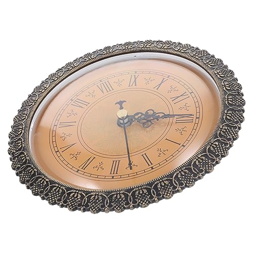 Gatuida Retro Wanduhr Uhrwerk Runder DIY Uhreneinsatz mit Römischen Ziffern Geräuschloses Uhrwerk Vintage Design für Projekte Wohnräumen von Gatuida