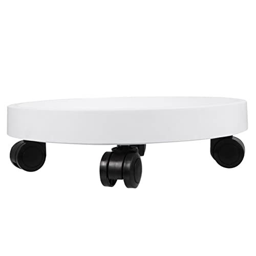 Gatuida Robuster Runder Pflanzenroller mit Rädern Praktischer Blumentopfhalter mit Hoher Tragfähigkeit Mobiler Pflanzenwagen für Innen und Außenbereiche Wie Balkon Garten Wohnzimmer von Gatuida