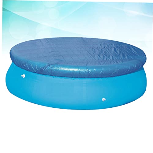 Gatuida Runde Poolabdeckung Durchmesser Wasserdichtes Material für Aufblasbare und Frame Pools Blauer Pool Regenschutz Staubdicht Einfach zu Verwenden Lagern von Gatuida