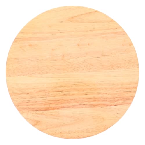 Gatuida Runder Holz Sitzfläche Ersatz für Barhocker Stuhl Sitzplatte aus Robustem Gummibaumholz Glatt Geschliffen Langlebig Leicht zu Reinigen für Kantine und Haushalt von Gatuida