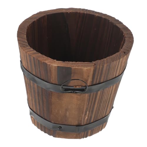 Gatuida Rustikaler Pflanzkübel Vintage Blumentopf aus Robustem Naturmaterial für Garten Terrasse Vielseitiger Blumeneimer und Gemüse Pflanztopf Langlebig Natürliche Optik Gatuida Rustikaler Pflanzkübel Vintage Blumentopf aus Robustem Naturmaterial für Garten Terrasse Vielseitiger Blumeneimer und Gemüse Pflanztopf Langlebig Natürliche Optik von Gatuida