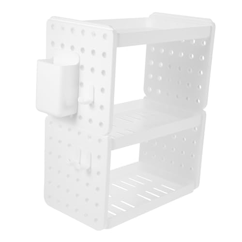 Gatuida Schreibtisch Organizer Weißes Büroregal aus Langlebigem Material Großer Stauraum für Bücher Ordner und Kleine Büroartikel Praktischer Aufbewahrungshelfer für Zuhause und Gatuida Schreibtisch Organizer Weißes Büroregal aus Langlebigem Material Großer Stauraum für Bücher Ordner und Kleine Büroartikel Praktischer Aufbewahrungshelfer für Zuhause und von Gatuida