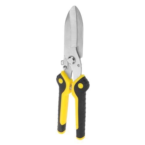 Gatuida Schwere Blechschere aus Edelstahl mit Geraden Klingen Präzises Schneidewerkzeug für Metallbleche Kabel Draht Robuste Metall schere für Bastelarbeiten und Handwerk von Gatuida