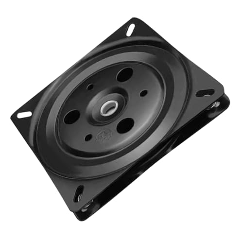 Gatuida Schwerlast Drehbarer Möbel Drehteller Rotation Stabile Basis für Barhocker Bootssitz Bürostuhl Ersatzplatte Robuste Schwarze Metallplatte von Gatuida