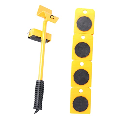 Gatuida Schwerlast Möbelgleiter Set mit Kunststoff für Schwere Möbel und Haushaltsgeräte rutschfest zum Umzug und Möbelverschieben Hartböden und Teppichen Gelb von Gatuida