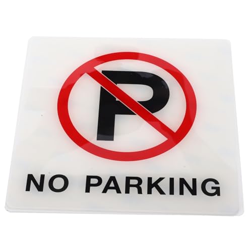 Gatuida Selbstklebendes No Parking Schild Acryl Warnschild Hohe Sichtbarkeit Einfach Anzubringen Für Privatparkplatz Garage Verkehrsschild Wetterfest von Gatuida