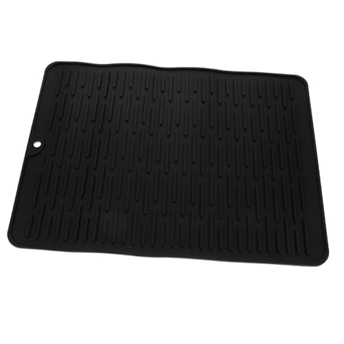Gatuida Silikon Abtropfmatte Hitzebeständige Trocknungsunterlage mit Wasserablauf Küchen Tischschutz Topfuntersetzer Multifunktionale Schutzmatte für Geschirr und Arbeitsplatten Gatuida Silikon Abtropfmatte Hitzebeständige Trocknungsunterlage mit Wasserablauf Küchen Tischschutz Topfuntersetzer Multifunktionale Schutzmatte für Geschirr und Arbeitsplatten von Gatuida