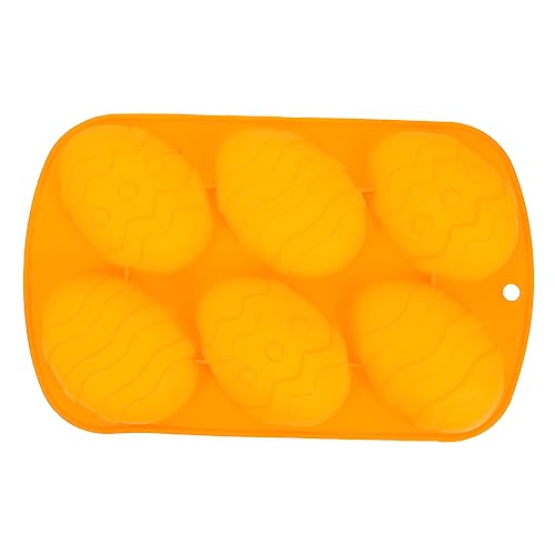 Gatuida Silikon Backform Ostereiform Orange Hitzebeständig Langlebig und Antihaftbeschichtet für DIY Muffins Fondant Schokolade und Kekse zu Ostern von Gatuida