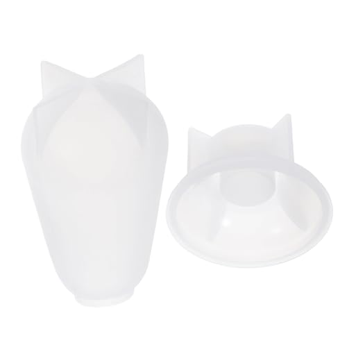 Gatuida Silikonform Lampenfassung mit Sockel Wiederverwendbar Temperaturbeständig Transparent Vielseitig für Kerzen Resin Kunst Seifen DIY Bastelprojekte Robust und Flexibel von Gatuida