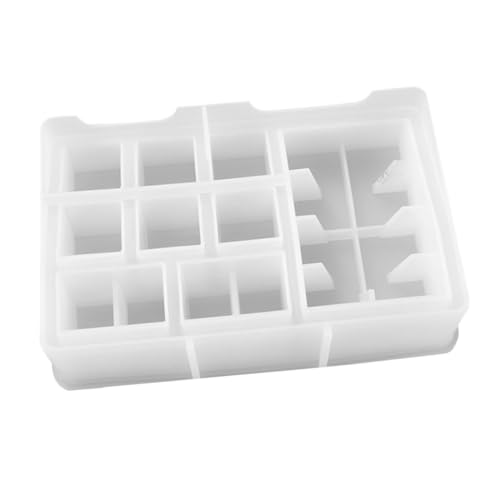 Gatuida Silikonform für Lippenstift aufbewahrungsbox Flexible Transparente Epoxidharz Gießform Leicht Langlebig DIY Schmuck Kosmetikbox Einfach zu Reinigen und Wiederverwendbar von Gatuida