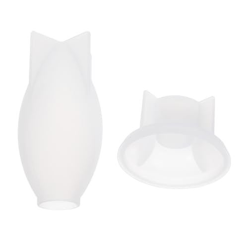 Gatuida Silikonform mit Sockel Hitzebeständig Flexible Lichtkugelform für Epoxidharz-gießerei DIY Lampendekoration Kerzenherstellung Seifen Blumenornamente Stabile Basis für Kreative von Gatuida