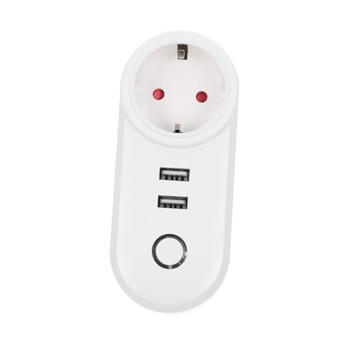Gatuida Smart Wifi Steckdose mit Doppel USB Wlan Smart Plug für Zuhause Fernsteuerung per App Hohe Langlebigkeit Praktische Anwendung für Lampen Fernseher Kompatibel von Gatuida