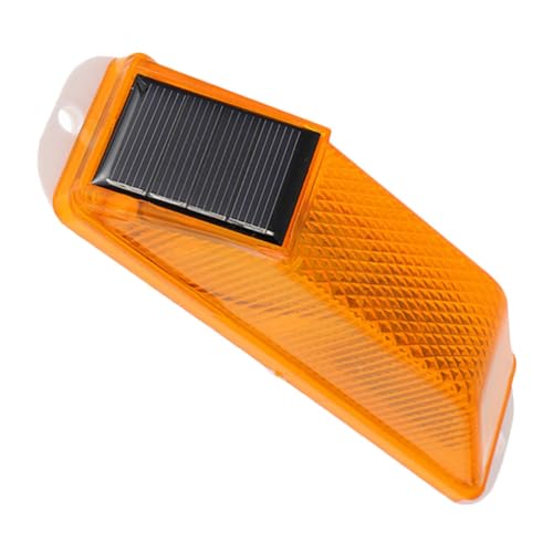 Gatuida Solar-warnlampe Für Gartenzaunlichter Im Freien -wandleuchte Solar-vorsichtlampe Nacht-solarlampe Warnleuchten Für Den Hof Einfach Zu Installieren von Gatuida