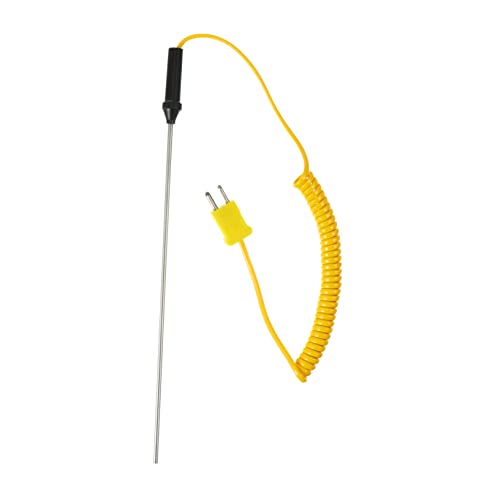 Gatuida Sonde Temperaturfühler Sensor Thermal- Widerstand Piezoelektrisch Thermometer Messgeräte Draht Im Freien Ofen Tür Thermoelement Vom K-typ Aus Metall Yellow Rostfreier Stahl von Gatuida