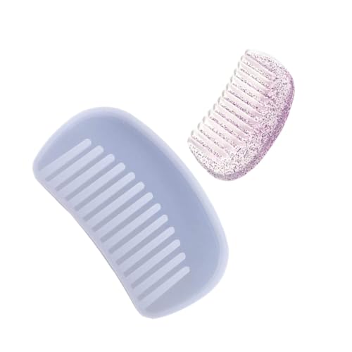 Gatuida Spiegelglatte Kristall Epoxidharz Silikonform Kamm zum Basteln Wiederverwendbar Flexibel für DIY Schmuckherstellung Handgemacht UV Harz Gießform von Gatuida