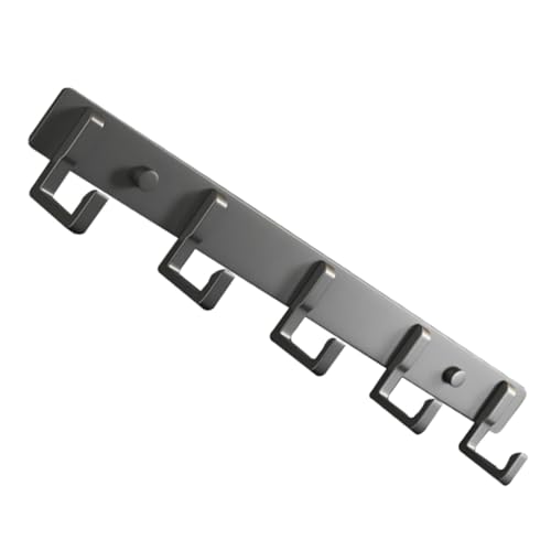 Gatuida Stabiler Garderobenhaken aus Space Aluminium Wandgarderobe Rostfrei und Schwerlast Platzsparend für Jacken Handtücher Schlüssel für Küche Bad Schlafzimmer und Flur von Gatuida