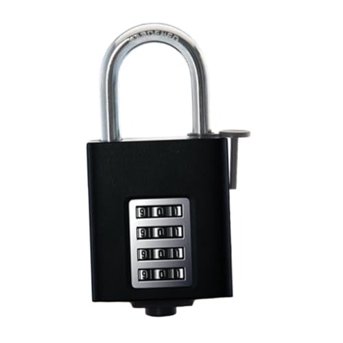 Gatuida Stelliges Zahlenschloss aus Rostfreier Zinklegierung Wetterfestes Vorhängeschloss mit Kombinationen Diebstahlsicher für Gartentore Garagen Außentüren und Spinde von Gatuida