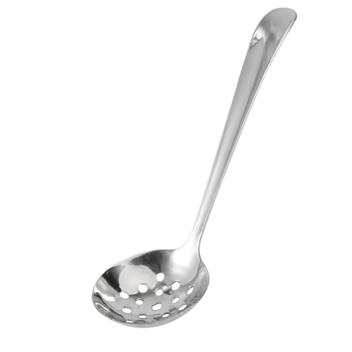 Gatuida Suppenkelle Dicke Hot Pot Kelle Einteilig Geschmiedet Langer Griff Küchenschöpflöffel Spülmaschinenfest Glänzend Leicht zu Reinigen von Gatuida