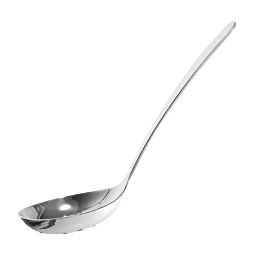 Gatuida Suppenkelle Ergonomischer Griff Glatte Oberfläche Hitzebeständig Breiter Schöpflöffel Servierlöffel für Zuhause Restaurant Hotel Spülmaschinenfest Langlebig Vielseitig Einsetzbar von Gatuida