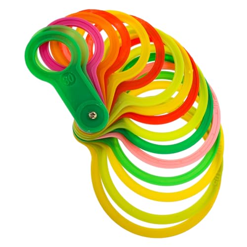 Gatuida Teiliges Kunststoff Messringe Set zur Durchmesserbestimmung von Obst Robustes Messwerkzeug für Äpfel Orangen Birnen und Pfirsiche im und Handel Gatuida Teiliges Kunststoff Messringe Set zur Durchmesserbestimmung von Obst Robustes Messwerkzeug für Äpfel Orangen Birnen und Pfirsiche im und Handel von Gatuida