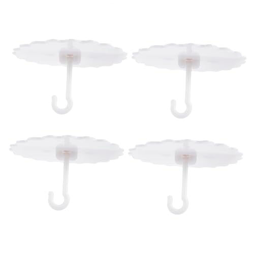 Gatuida Teiliges Kunststoff deckenhaken Weiß Selbstklebend Langlebig und Einfach zu Montieren Geeignet für Moskitonetz und Betthimmel für Schlafzimmer und Wohnräume von Gatuida