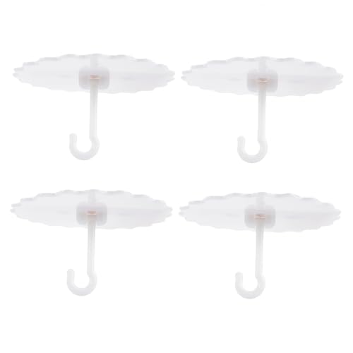 Gatuida Teiliges Selbstklebende Deckenhaken Weiß für Moskitonetz Befestigung Langlebige Kunststoffhaken Einfache Montage Sichere Glatte Oberfläche für Betthimmel und Fensterdeko von Gatuida