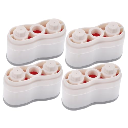 Gatuida Teiliges Wc Sitz Abstandshalter mit Starkem Klebstoff Kunststoff Toilettensitzerhöhung Kompatibel mit Meisten Wc Sitzen und Bidet Stabile Gummi Abstandshalter für Erhöhten von Gatuida