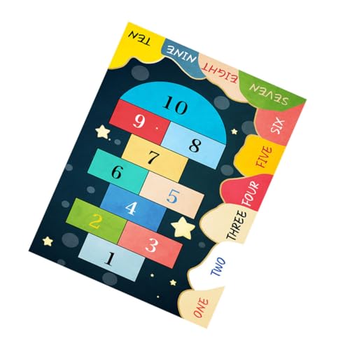 Gatuida Teppich Spielteppich mit Rutschfester Oberfläche Bodenmatte für Kinderzimmer Dekorativer und Sicherer Spielteppich für Drinnen und Draußen von Gatuida