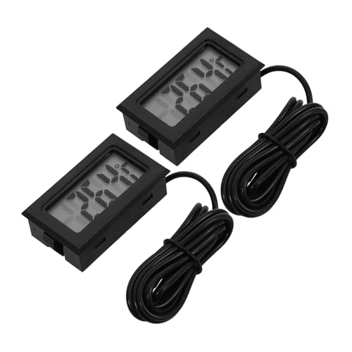 Gatuida 2stücke Digitales Thermometer Für Innenräume Thermometer Mit Präzisem Temperaturmessgerät Und Digitaler Anzeige Für Aquarium Kühlschrank Und Heimgebrauch von Gatuida