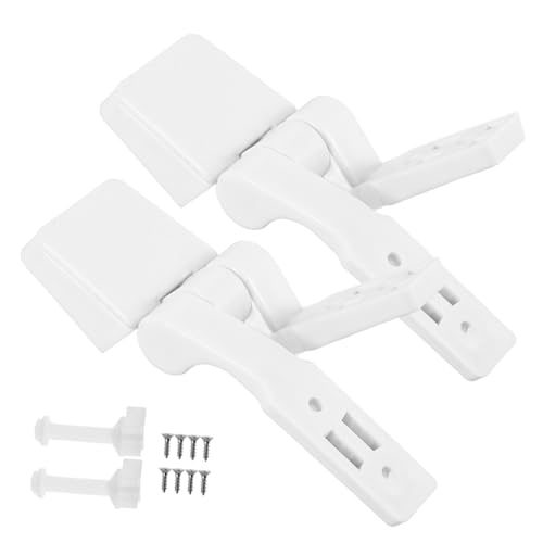 Gatuida Toilettensitz Scharnier Befestigungsset aus Abs Kunststoff Leise und Sicher Installieren Passend für Wc sitze Inklusive Schrauben und Muttern für Stabile Montage von Gatuida