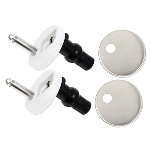 Gatuida Toilettensitz Scharnier Befestigungsset aus Edelstahl Teiliges Wc Sitz Ersatzteile Einfach zu Montieren Kompatibel mit Standard Toilettendeckeln Langlebig und Robust von Gatuida