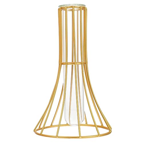Gatuida Transparente Mini Hydroponik Vase mit Dünner aus und Dekorative Tischvase für Blumenarrangements Stilvolle Desktop Deko für Büro und Zuhause von Gatuida