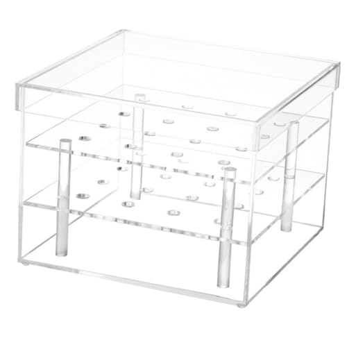 Gatuida Transparente Quadratische Acrylbox für Ewige Blumen Langlebiger Blumenhalter mit Löchern Robustes Verpackungsset für Hochzeit Valentinstag und Festliche Blumendekoration Gatuida Transparente Quadratische Acrylbox für Ewige Blumen Langlebiger Blumenhalter mit Löchern Robustes Verpackungsset für Hochzeit Valentinstag und Festliche Blumendekoration von Gatuida