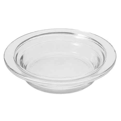 Gatuida Transparenter Glas Wachswärmer Ersatzteller Hitzebeständige Aromatherapie Platte für Kerzenlampen Schützendes und Dekoratives Tablett für Wachsbehälter Vielseitig Einsetzbar von Gatuida