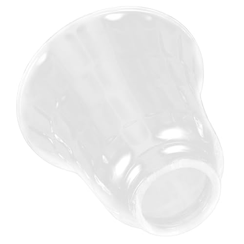 Gatuida Transparenter Glasschirm im Glocken design Ersatz lampenschirm für Pendelleuchte und Deckenlampe Widerstandsfähiger Glas ersatzschirm Ø für Warmes Licht und Vielseitige von Gatuida