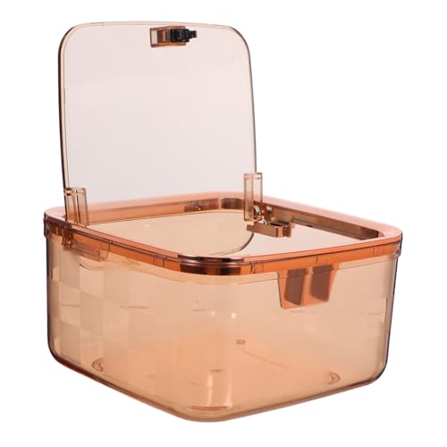 Gatuida Transparenter Mini Mülleimer mit Pressdeckel Kleiner Desktop Abfalleimer aus Kunststoff Platzsparend mit Gittermuster Leichter Tischabfallbehälter für Büro Küche Schlafzimmer Gatuida Transparenter Mini Mülleimer mit Pressdeckel Kleiner Desktop Abfalleimer aus Kunststoff Platzsparend mit Gittermuster Leichter Tischabfallbehälter für Büro Küche Schlafzimmer von Gatuida