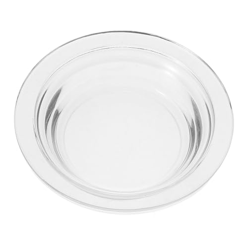 Gatuida Transparentes Glas Wachswärmer Tablett Hitzebeständige Aromatherapie Wachsschale Wiederverwendbare Duftlampe Ersatzplatte Sicherer Glas Wachsbrenner Zubehör für Zuhause von Gatuida
