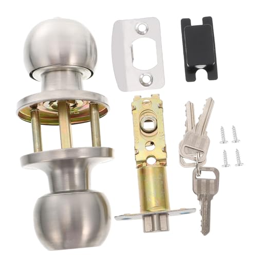 Gatuida Türknauf mit Schloss Robust Langlebig Leicht zu Installieren Reversibel für Innenbereich Schlafzimmer Bad Schrank Moderner Griff mit Glatter Drehfunktion von Gatuida