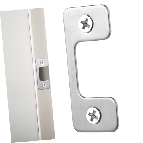 Gatuida Türsicherung Eisen Türschloss Schutzplatte Kompatibel Langlebig für Wohn und Geschäftstüren mit Edlem Metallfinish und Robustem Riegelschutz Gatuida Türsicherung Eisen Türschloss Schutzplatte Kompatibel Langlebig für Wohn und Geschäftstüren mit Edlem Metallfinish und Robustem Riegelschutz von Gatuida