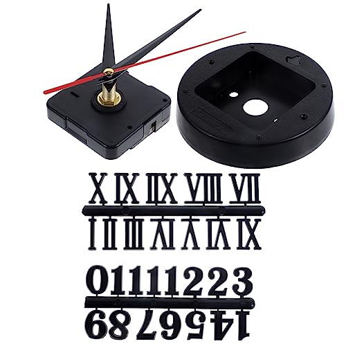 Gatuida Uhrwerk DIY mit Batteriebetriebenem Quarzmechanismus Arabischen und Römischen Zahlen Geräuscharm Langlebig Kunststoff Geeignet für Wanduhren Reparatur und Handgefertigte Uhren Gatuida Uhrwerk DIY mit Batteriebetriebenem Quarzmechanismus Arabischen und Römischen Zahlen Geräuscharm Langlebig Kunststoff Geeignet für Wanduhren Reparatur und Handgefertigte Uhren von Gatuida