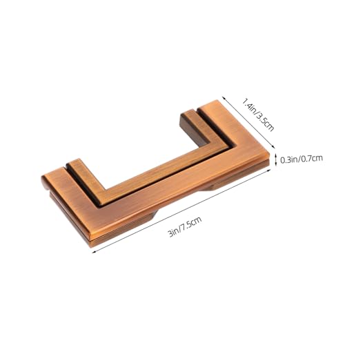 Gatuida Verdeckte Möbelgriffe aus Langlebiger Zinklegierung Flächenbündige Schrank und Schubladengriffe Einfache Montage Vielseitig Kompatibel für Kleiderschränke Küchen und Badmöbel von Gatuida