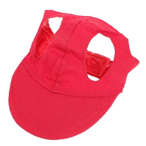 Gatuida Verstellbare Hundekappe mit Ohrlöchern Atmungsaktive Baseballmütze für Kleine Hunde Sonnenschutz Outdoor Hut Leichter Roter Sommerhut für Haustiere Gatuida Verstellbare Hundekappe mit Ohrlöchern Atmungsaktive Baseballmütze für Kleine Hunde Sonnenschutz Outdoor Hut Leichter Roter Sommerhut für Haustiere von Gatuida
