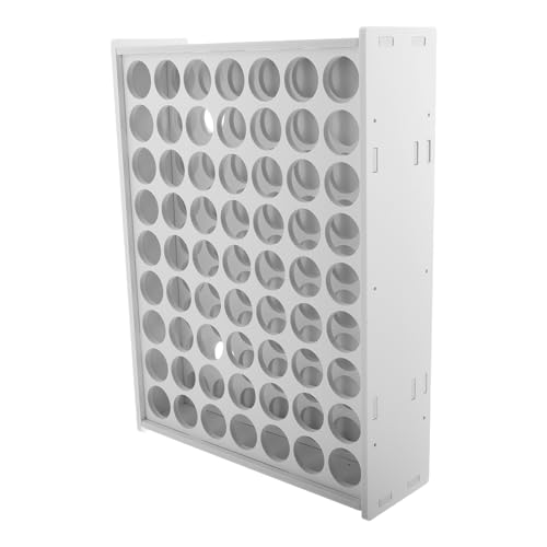 Gatuida Vertikales Kunststoff Wandregal für Bastelfarben Organizer für Öl und Acrylfarben Praktische Aufbewahrungslösung für Malutensilien Einfache Montage und Design von Gatuida