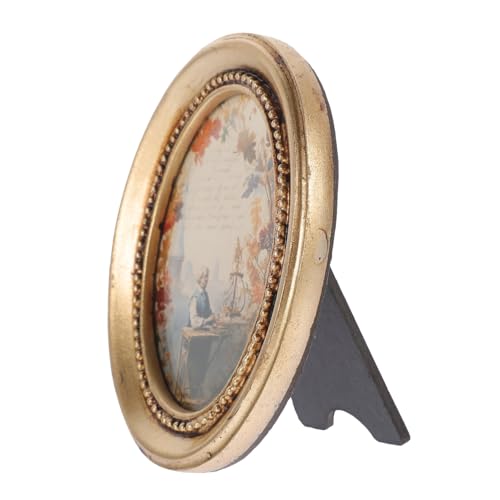 Gatuida Vintage Bilderrahmen aus Harz Antiker Verzierter Fotorahmen für Tischplatte und Wanddekoration Rustikales Design für Schlafzimmer Wohnzimmer und von Gatuida