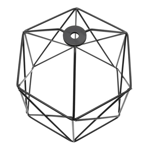 Gatuida Vintage Eisen Lampenschirm Sechseckig Langlebige Deckenleuchte Abdeckung Kreativer Lampenschirm für Wand und Stehleuchten Stilvolle Beleuchtungsdeko für Wohn und Arbeitsbereiche von Gatuida
